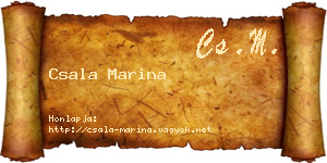 Csala Marina névjegykártya